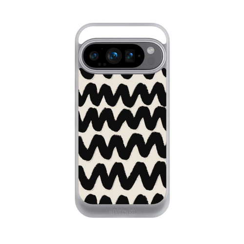 Google Pixel 9 Pro NIVOcore Vagues Noires Pattern