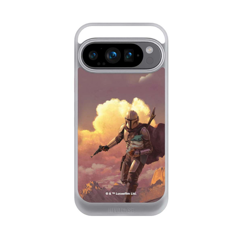 Pixel 9 Pro NIVOcore Der Mandalorianer und Grogu Sonnenguntergang Wolken