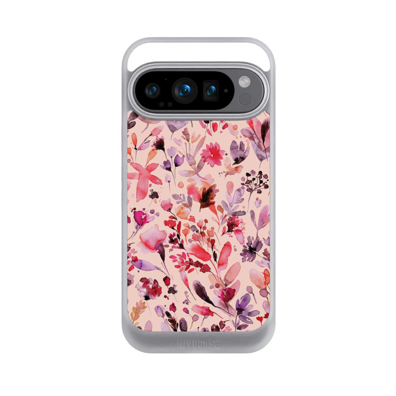 Pixel 9 Pro NIVOcore Künstlerische Blumen Viva Magenta