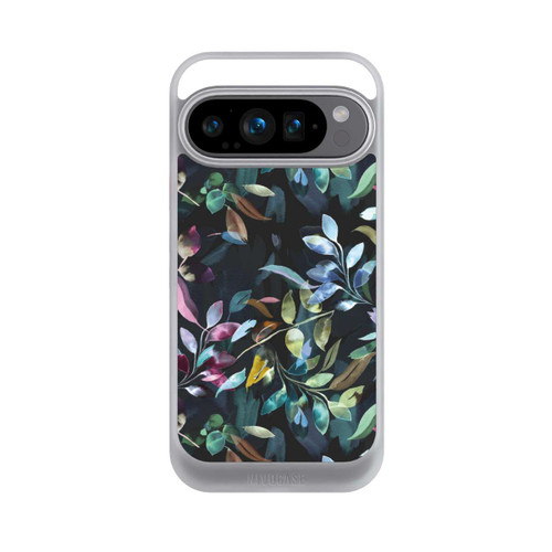 Google Pixel 9 Pro NIVOcore Mystische Aquarellblätter schwarz