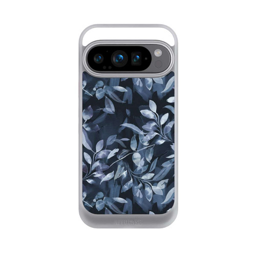 Google Pixel 9 Pro NIVOcore Aquarelle Feuilles Mystiques Marine