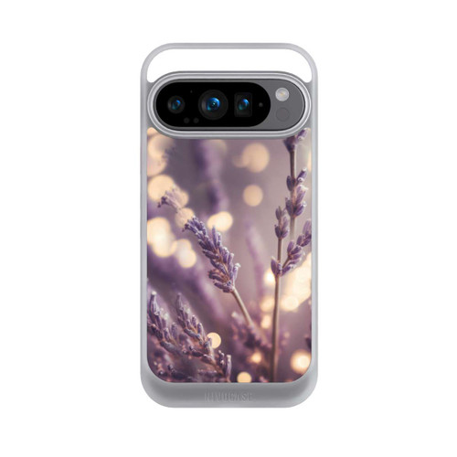 Google Pixel 9 Pro NIVOcore Lavande en gros plan avec IA
