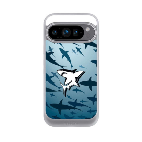 Google Pixel 9 Pro NIVOcore Haie Muster Blau