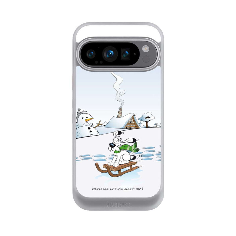 Pixel 9 Pro NIVOcore Idefix rides a sleigh
