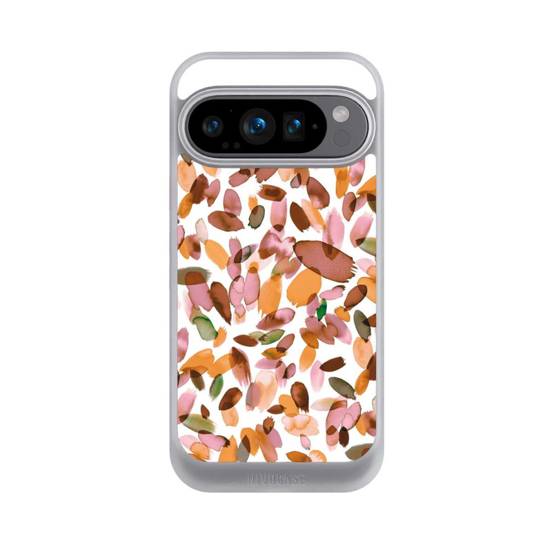 Pixel 9 Pro NIVOcore Watercolor Petal Stains Orange