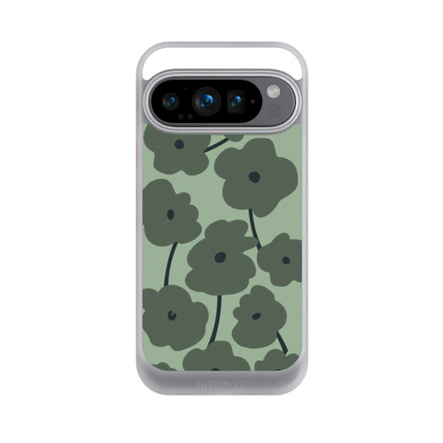 Google Pixel 9 Pro NIVOcore Fleurs Minimalistes Vertes