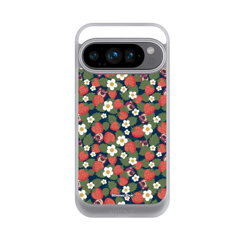 Pixel 9 Pro NIVOcore Lotso Toy Story Strawberry Flower Pattern