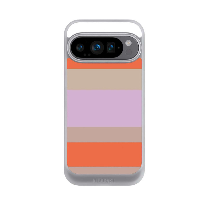Pixel 9 Pro NIVOcore Moca Lila Orange Stripes