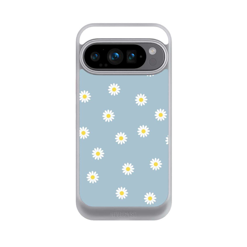 Pixel 9 Pro NIVOcore Gänseblümchen Muster Blau
