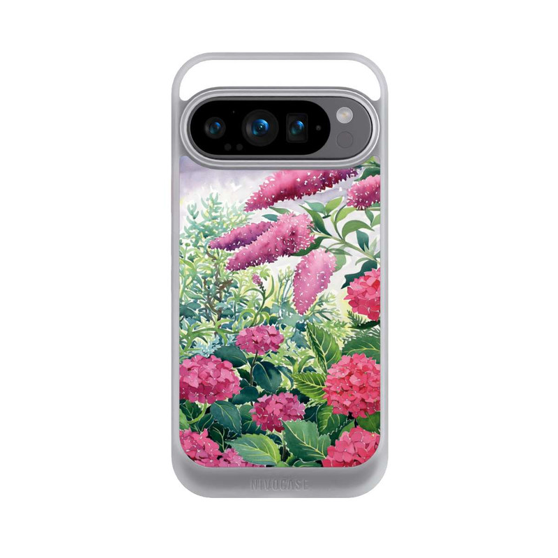 Pixel 9 Pro NIVOcore Garden Hydrangeas and Buddleia by Christopher Ryland
