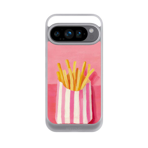 Google Pixel 9 Pro NIVOcore Retro Fries Pink Watercolor