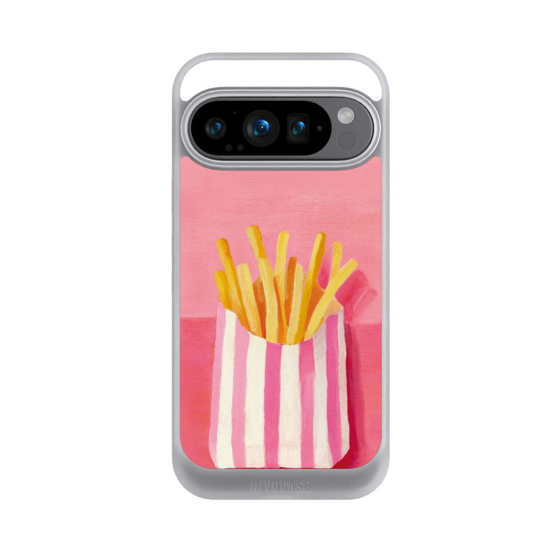 Pixel 9 Pro NIVOcore Retro Pommes Pink Watercolor
