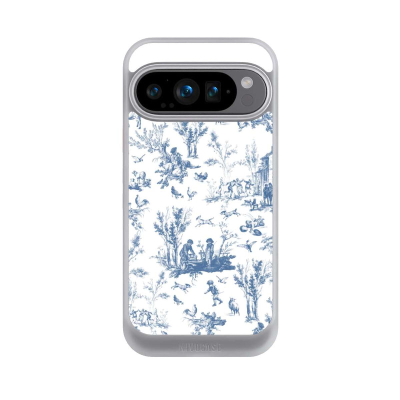 Pixel 9 Pro NIVOcore Blaue Landschaft Vintage Chinoiserie Pattern