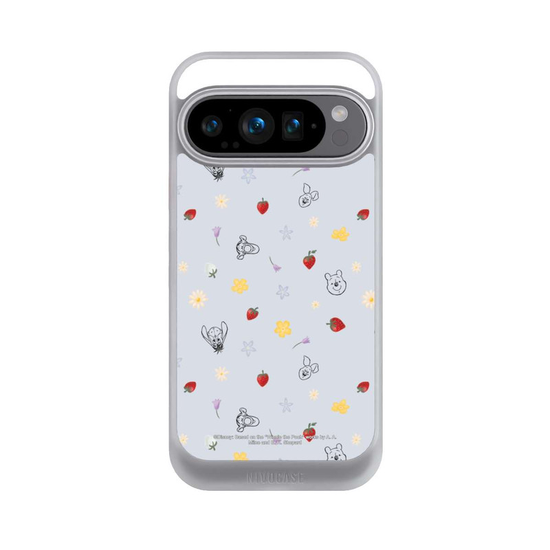 Pixel 9 Pro NIVOcore Winnie the Pooh and Friends Strawberry Pattern Blue