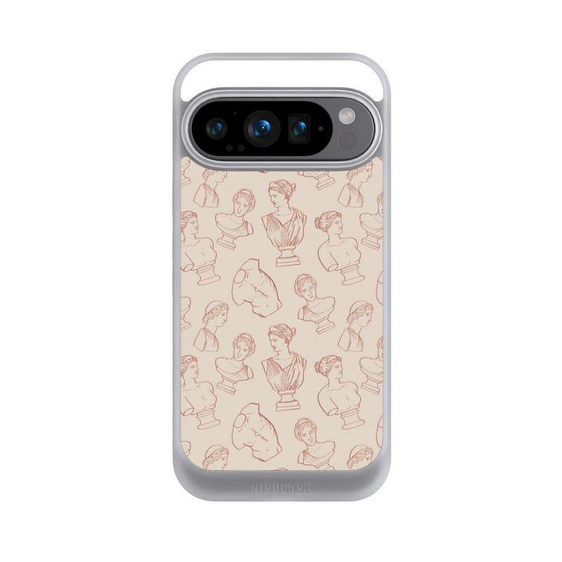 Pixel 9 Pro NIVOcore Griechische Büsten Art-Déco Braun
