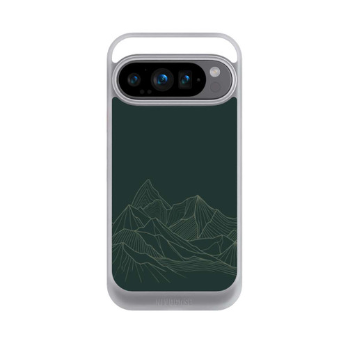 Google Pixel 9 Pro NIVOcore Berg Line Art Grün