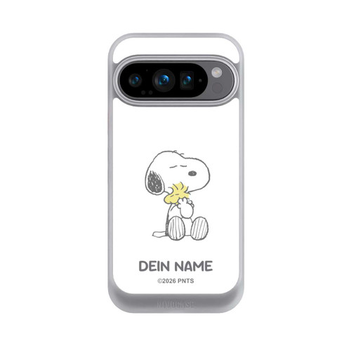 Google Pixel 9 Pro NIVOcore Snoopy And Woodstock Cuddling Personalisierbar