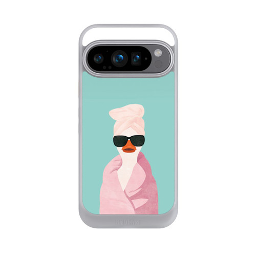 Google Pixel 9 Pro NIVOcore Turquoise Duck Wearing a Turban with AI