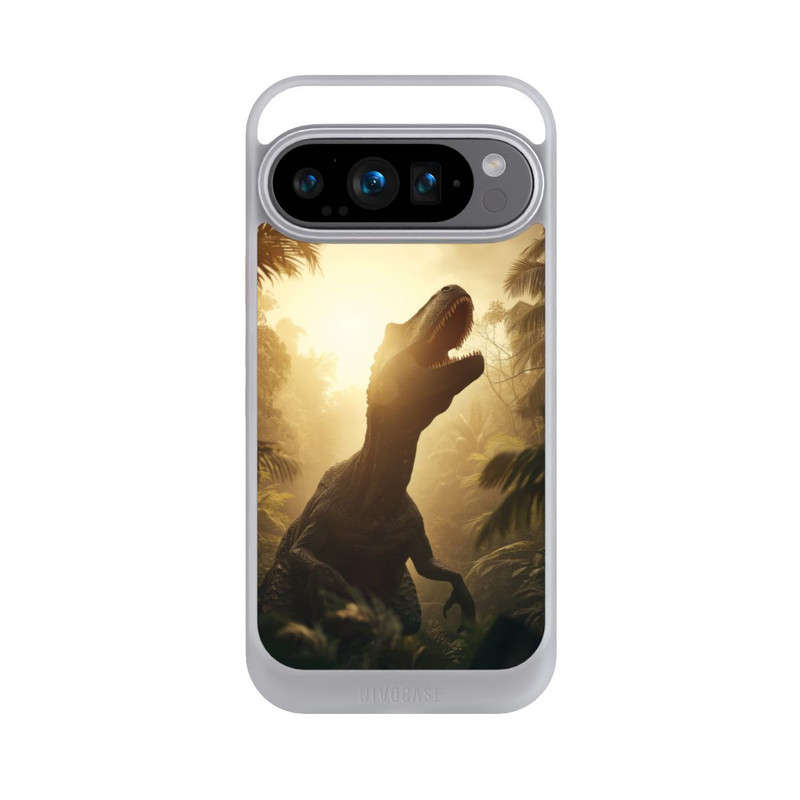 Pixel 9 Pro NIVOcore Dinosaur in the jungle with AI