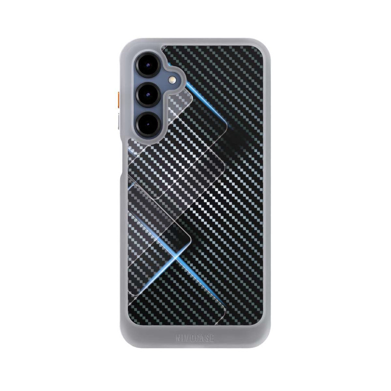 Galaxy A16 5G NIVOcore Blaue Linien auf Karbon