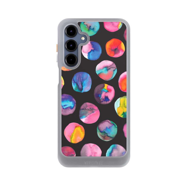 Galaxy A16 5G NIVOcore Colorful Ink Marbles Dots Black