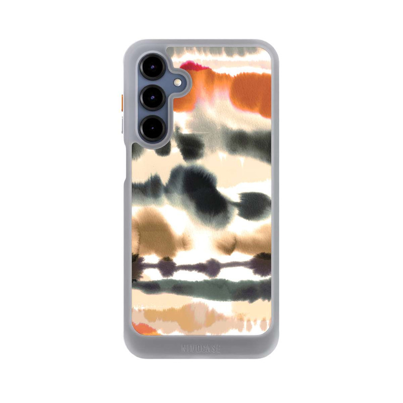 Galaxy A16 5G NIVOcore Weiche nautische Aquarelllinien Orange