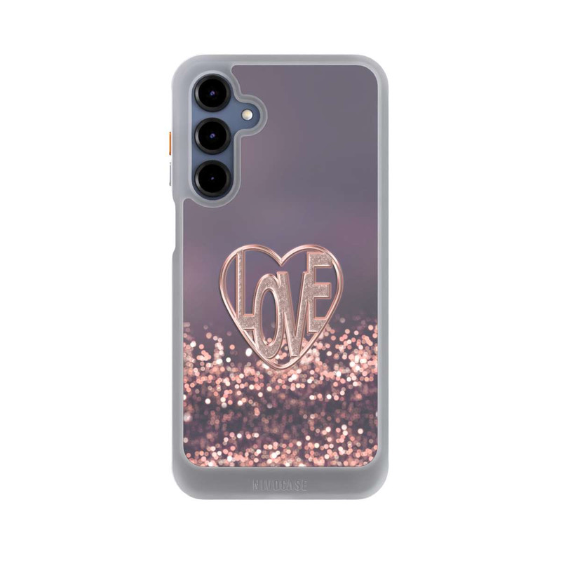Galaxy A16 5G NIVOcore Love Glitter Pink