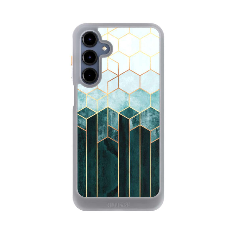 Galaxy A16 5G NIVOcore Blaugrüne Sechsecke