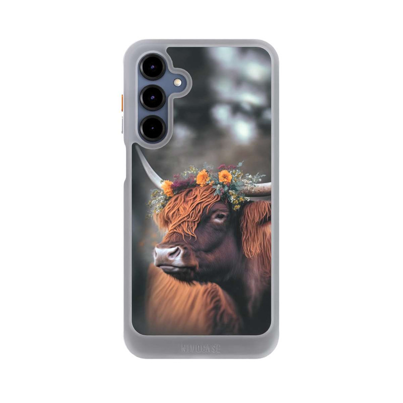 Galaxy A16 5G NIVOcore Hochland Rind mit Blumen mit KI