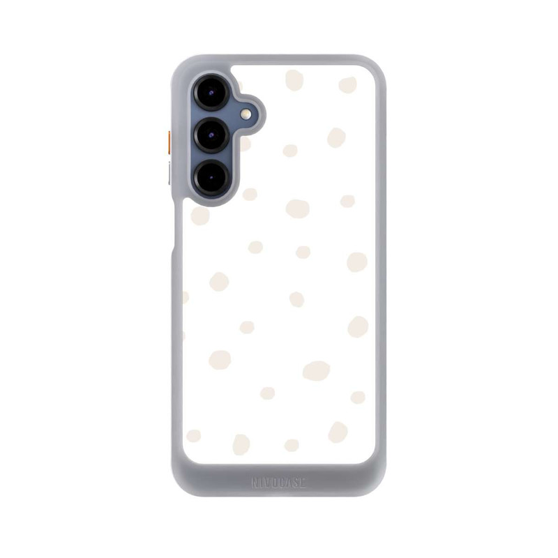 Galaxy A16 5G NIVOcore Punktmuster Weiß Braun