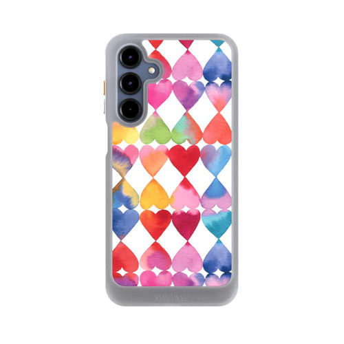 Samsung Galaxy A16 5G NIVOcore Colorful Watercolor Hearts Pattern