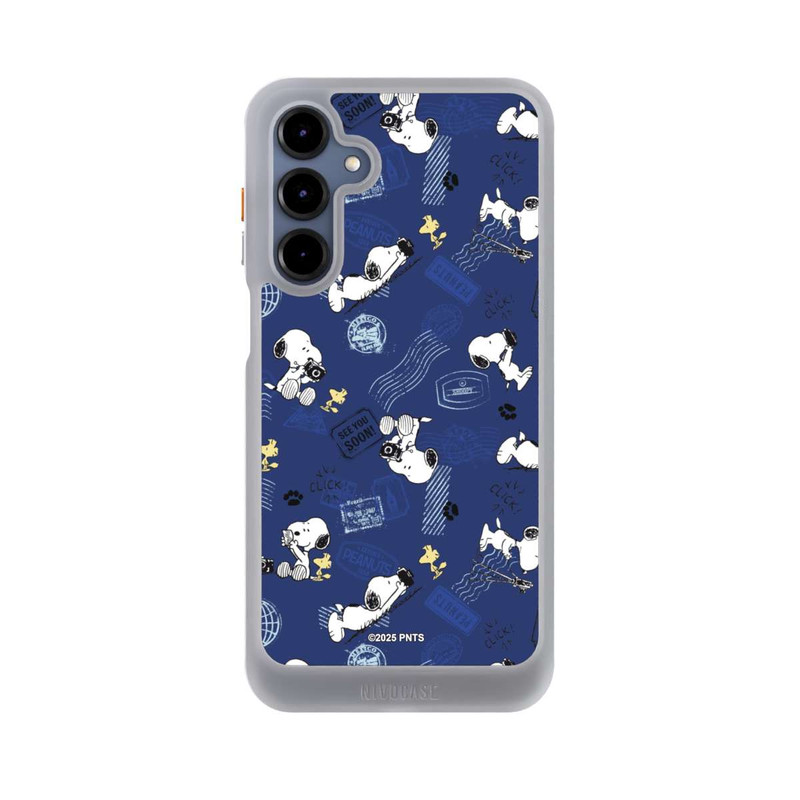 Galaxy A16 5G NIVOcore Peanuts Travel Stamps Pattern Blue