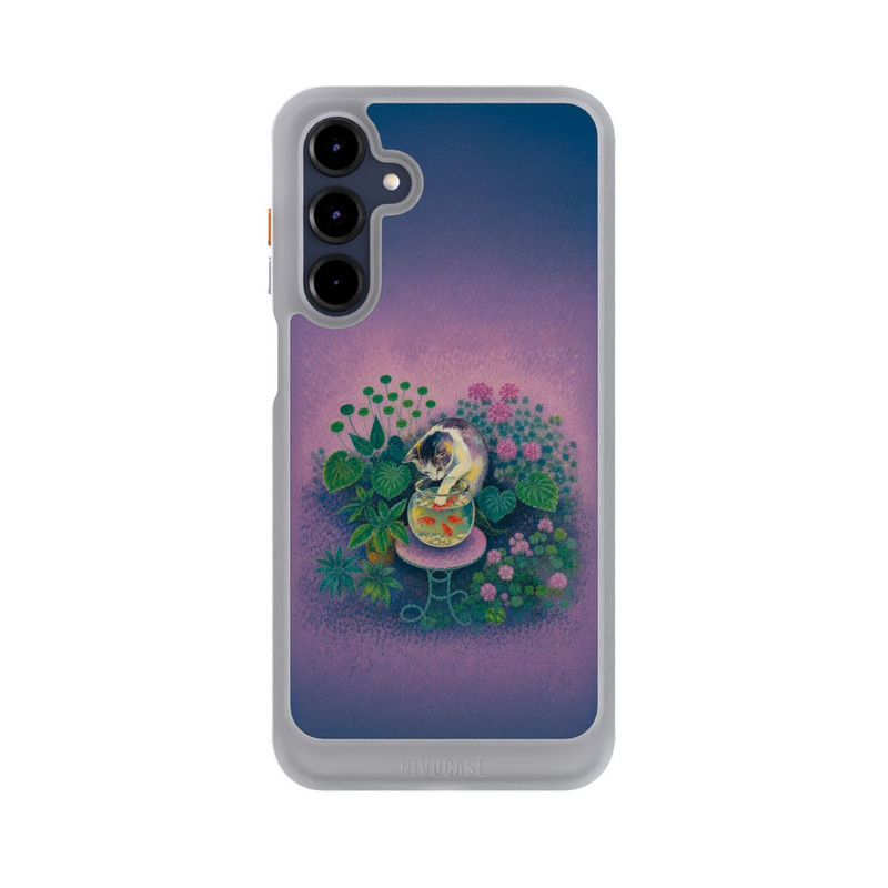Galaxy A16 5G NIVOcore Goldfische von Matisse mit angelnder Katze mit KI