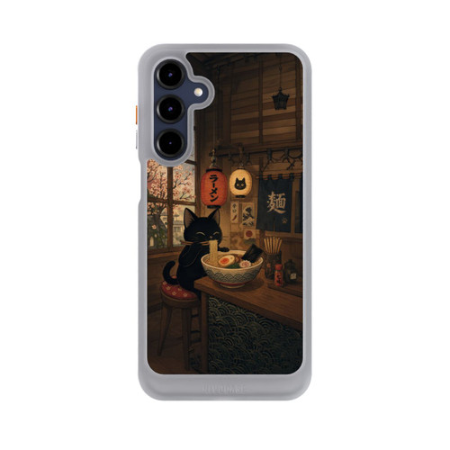 Samsung Galaxy A16 5G NIVOcore Ramen Bar with a Black Cat with AI