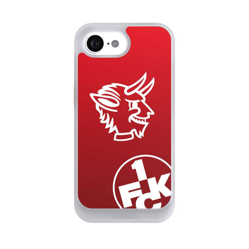 iPhone 16e NIVOcore Teufelskopf FCK auf Rot