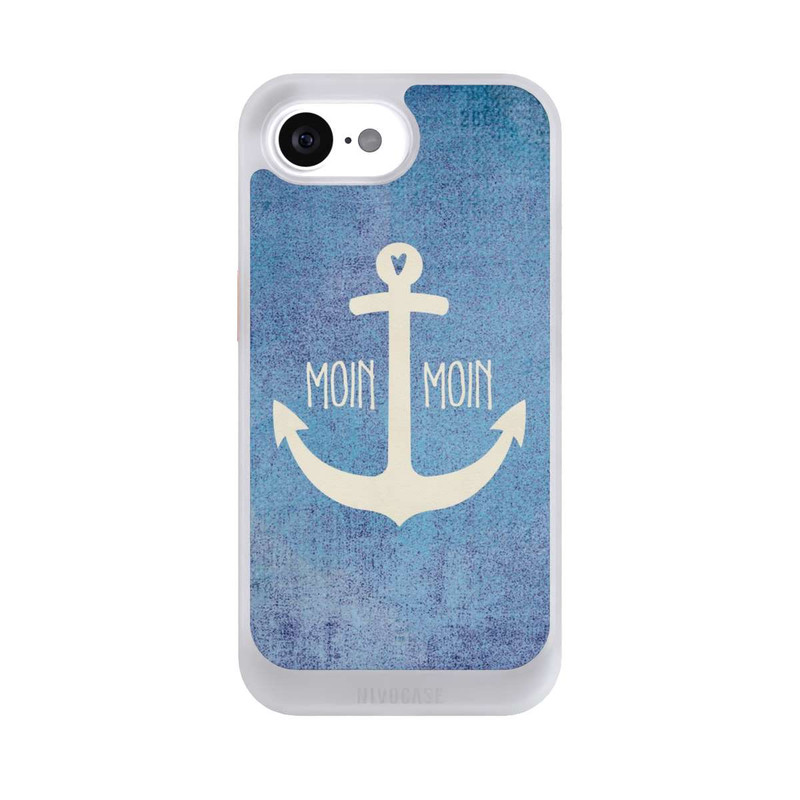 iPhone 16e NIVOcore Moin Moin Anker Blau