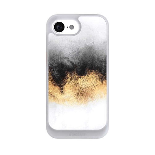 Apple iPhone 16e NIVOcore Grey Sky Dust Gold Print