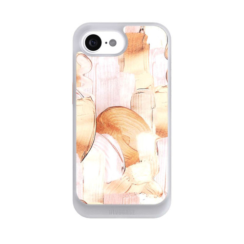 Apple iPhone 16e NIVOcore White/Gold Brush Pattern