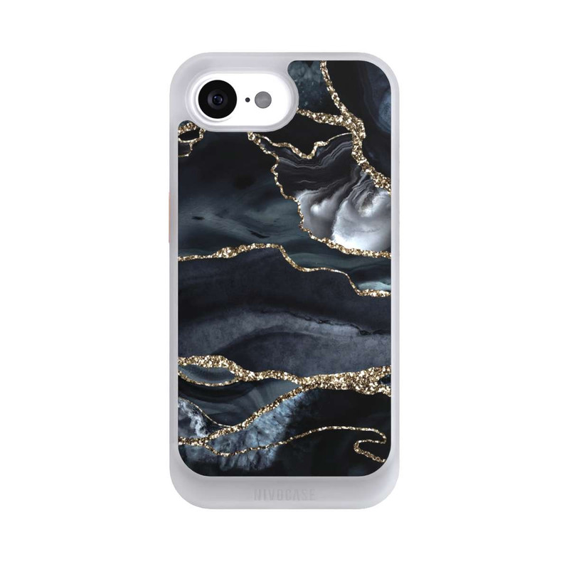iPhone 16e NIVOcore Or marbré foncé Aspect pailleté
