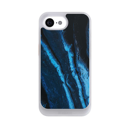 Apple iPhone 16e NIVOcore Blue oil texture
