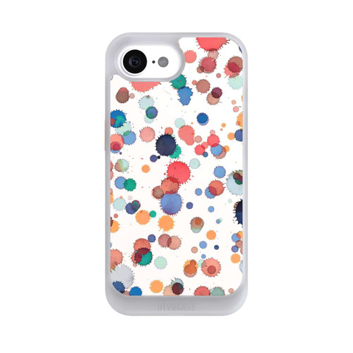 Apple iPhone 16e NIVOcore Drops Watercolor Texture Blue Yellow