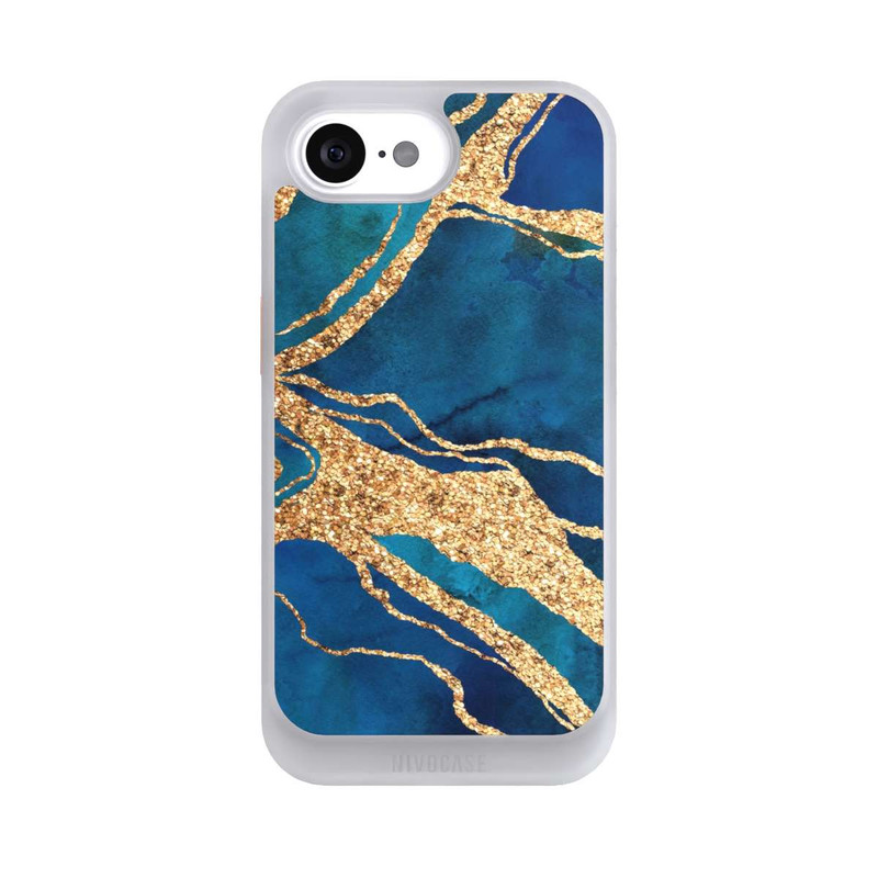 iPhone 16e NIVOcore Gemstone Blue Gold