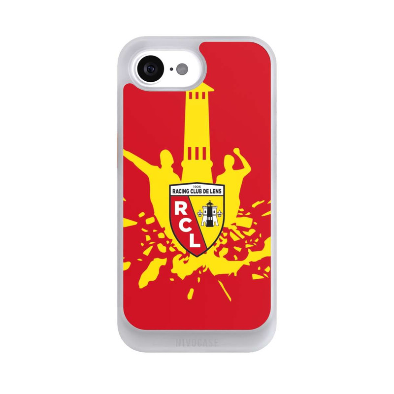 iPhone 16e NIVOcore RC Lens Turm Gelb auf Rot