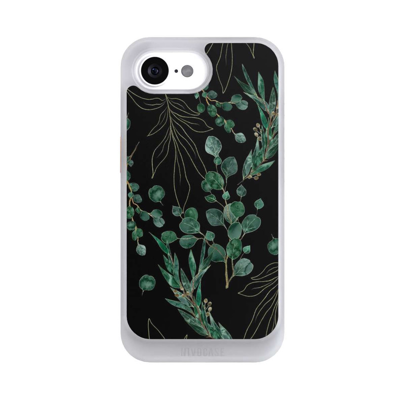iPhone 16e NIVOcore Eucalyptus Leaves black