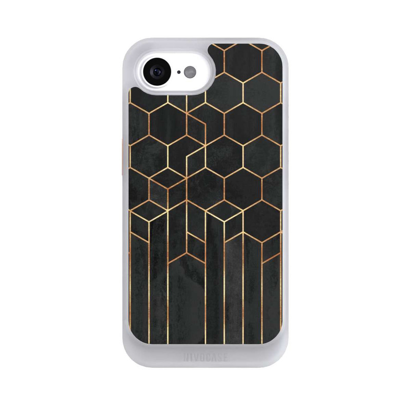 iPhone 16e NIVOcore Black Hexagons