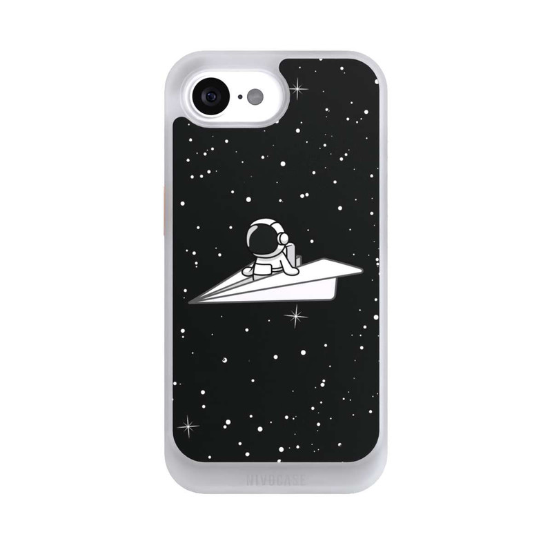 iPhone 16e NIVOcore Astronaut Paper Plane Comic