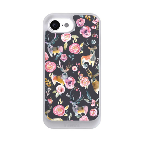 Apple iPhone 16e NIVOcore Deers and flowers Anthracite
