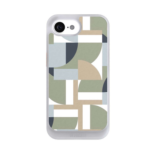 Apple iPhone 16e NIVOcore Futuristic Bauhaus Polygons Beige