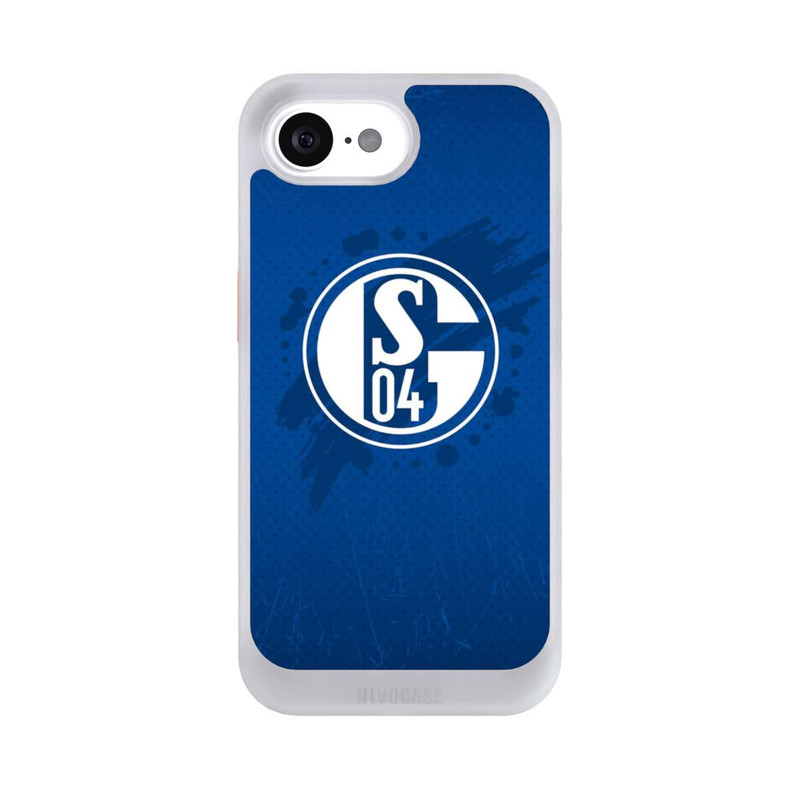 iPhone 16e NIVOcore Schalke 04 Farbe Fleck Blau