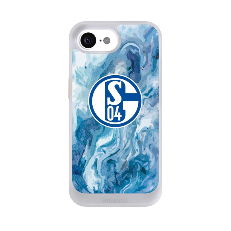 iPhone 16e NIVOcore Schalke 04 Flüssig Blau